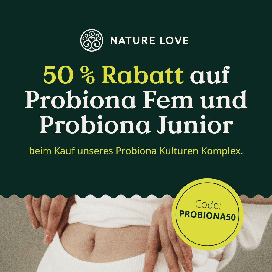 50 % Rabatt auf Probiona Fem und Probiona Junior.